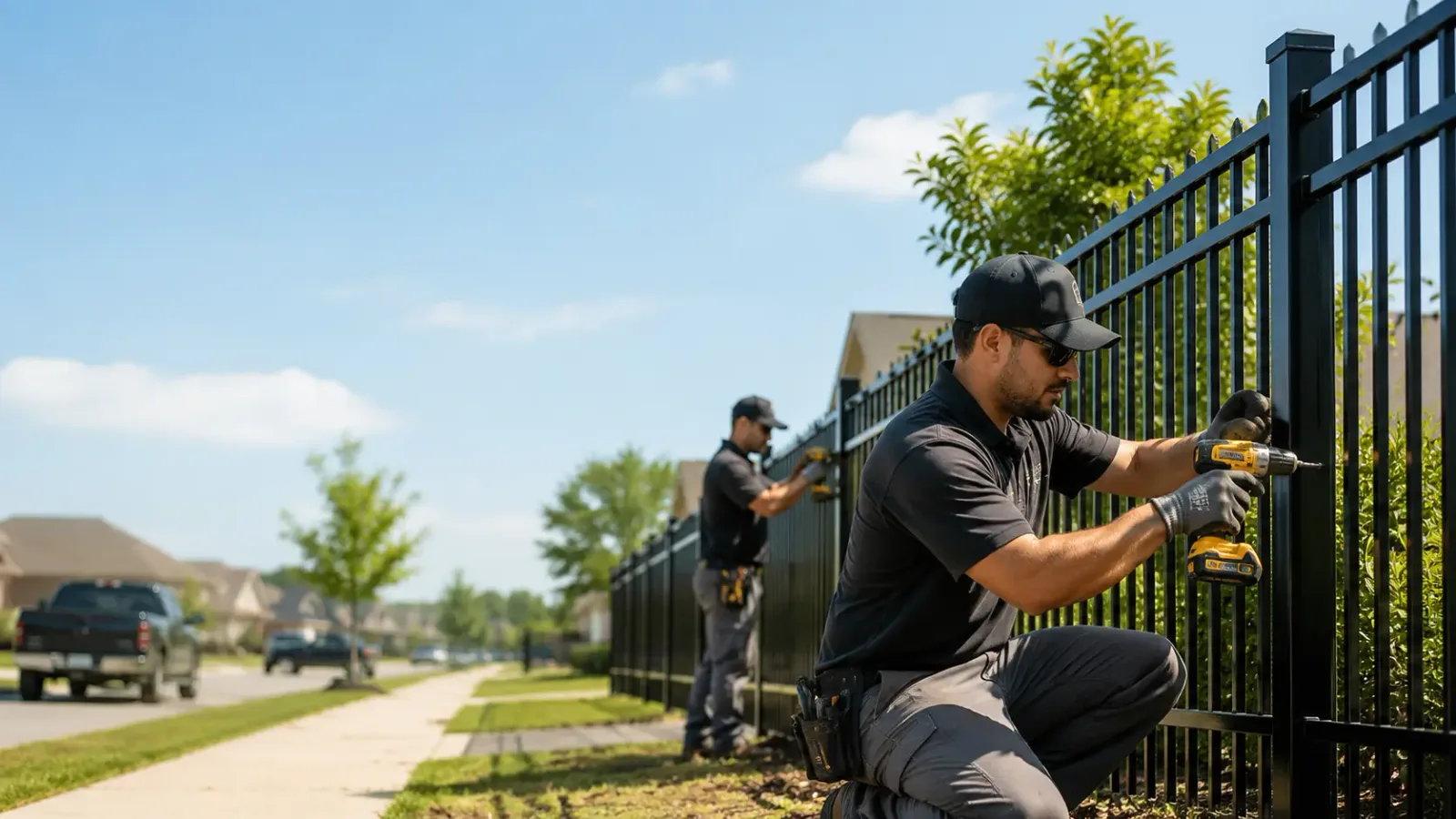 Metal Fence Installation in Roanoke, IN